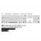 Black Cartoon 104+26 XDA-like Profile Keycap Set Cherry MX PBT Dye-subbed for Mechanical Gaming Keyboard